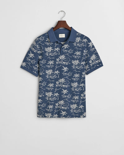 Μπλούζα Πόλο Island Print GANT