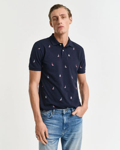 Μπλούζα Πόλο Κεντημένη Με Boat Graphic GANT