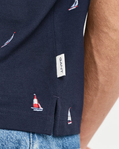 Μπλούζα Πόλο Κεντημένη Με Boat Graphic GANT