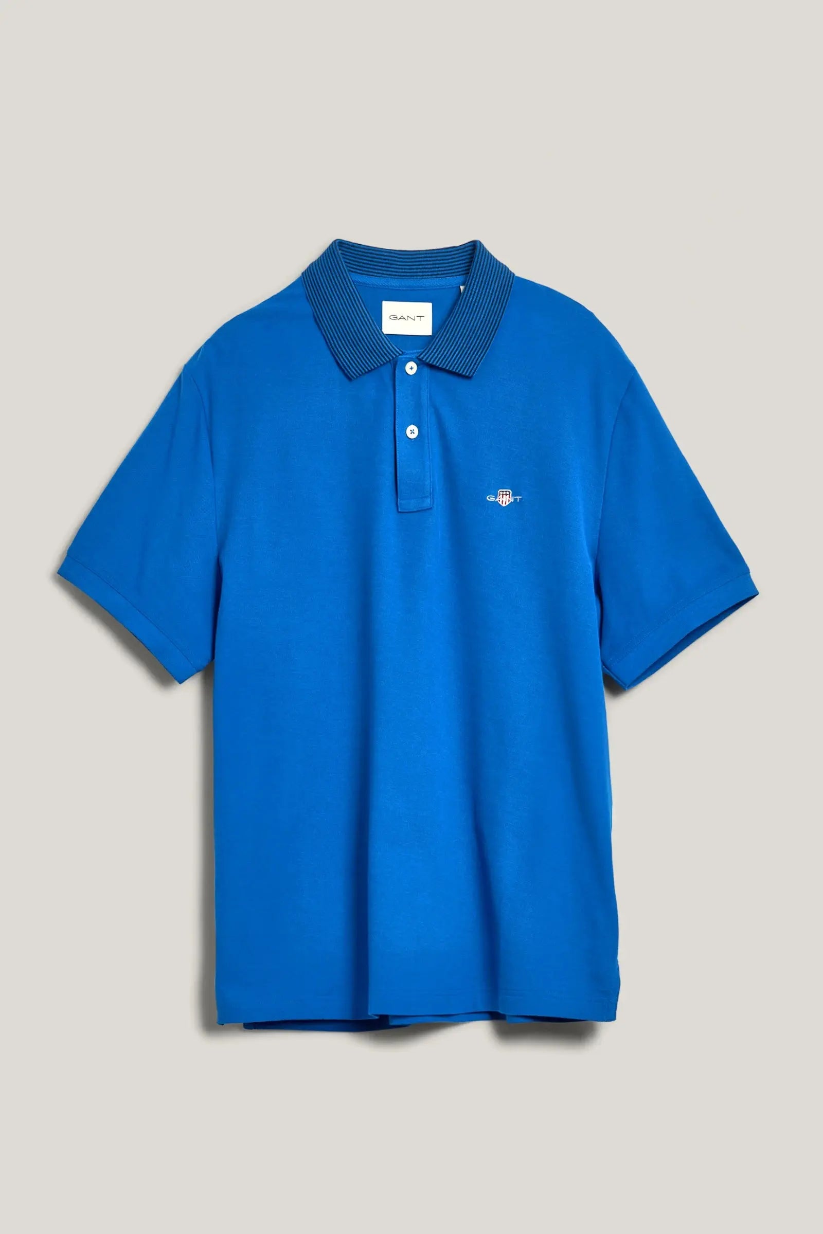 Μπλούζα Πόλο Με Ριγέ Γιακά (Outlet) GANT