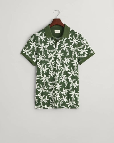 Μπλούζα Πόλο Πικέ Με Μοτίβο Palm Lei (Outlet) GANT