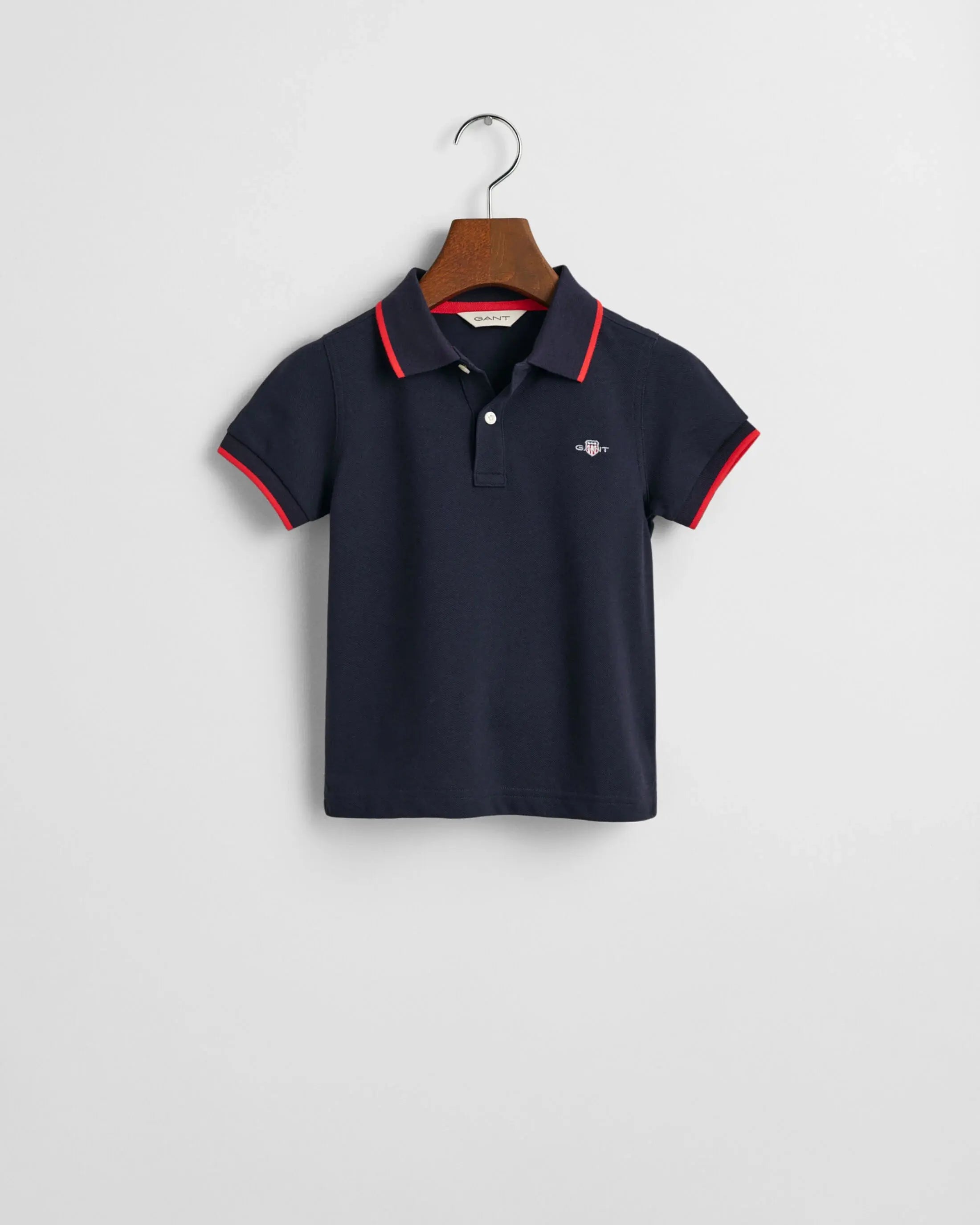 Μπλούζα Πόλο Πικέ Με Ρίγα Σε Αντίθεση Για Παιδιά GANT