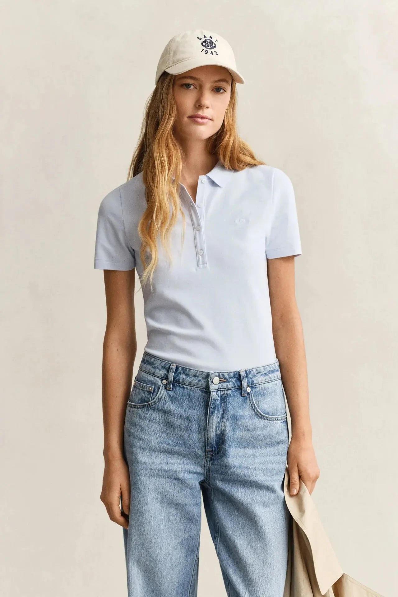 Μπλούζα Πόλο Πικέ Σε Στενή Γραμμή