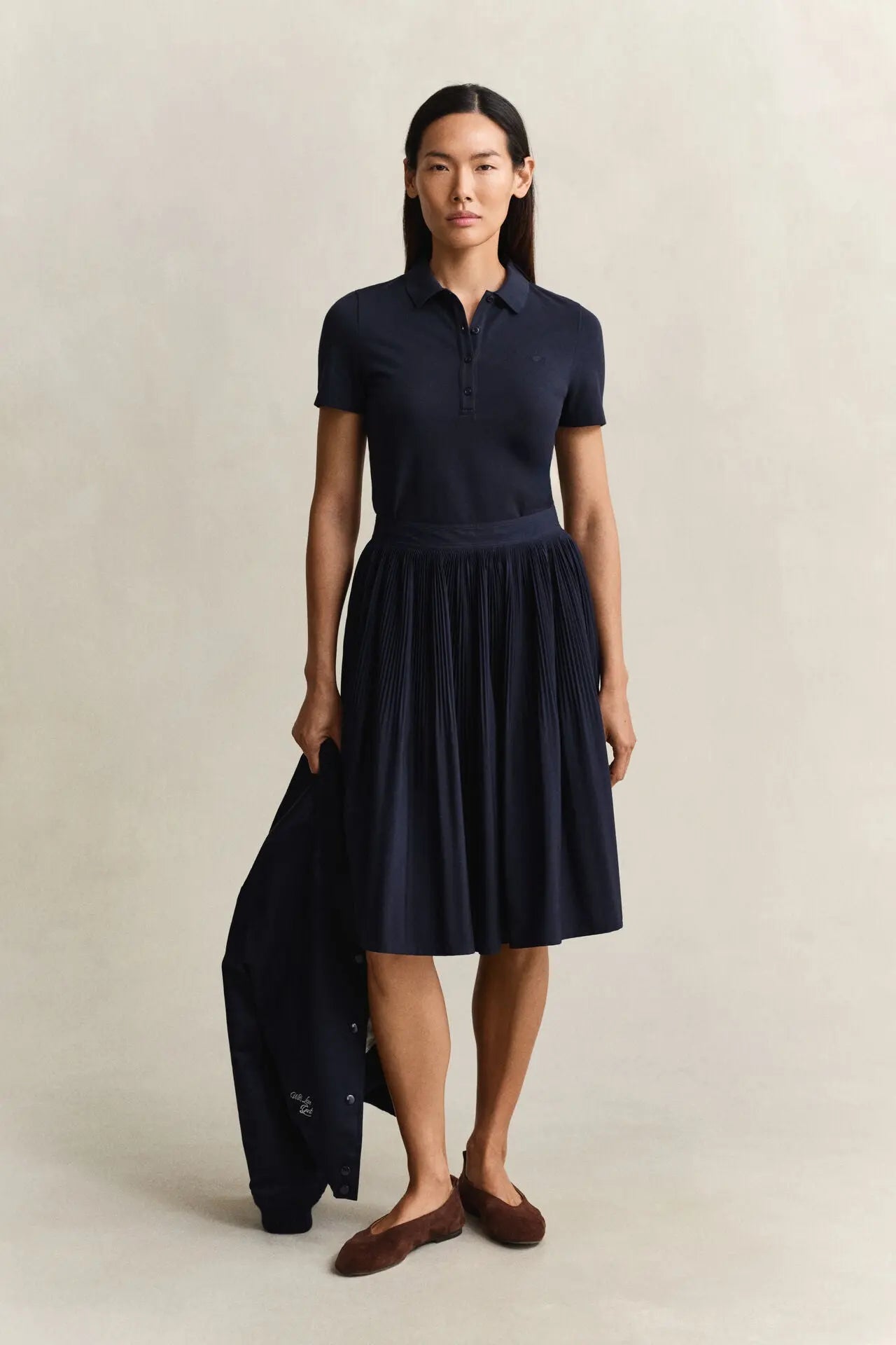 Μπλούζα Πόλο Πικέ Σε Στενή Γραμμή