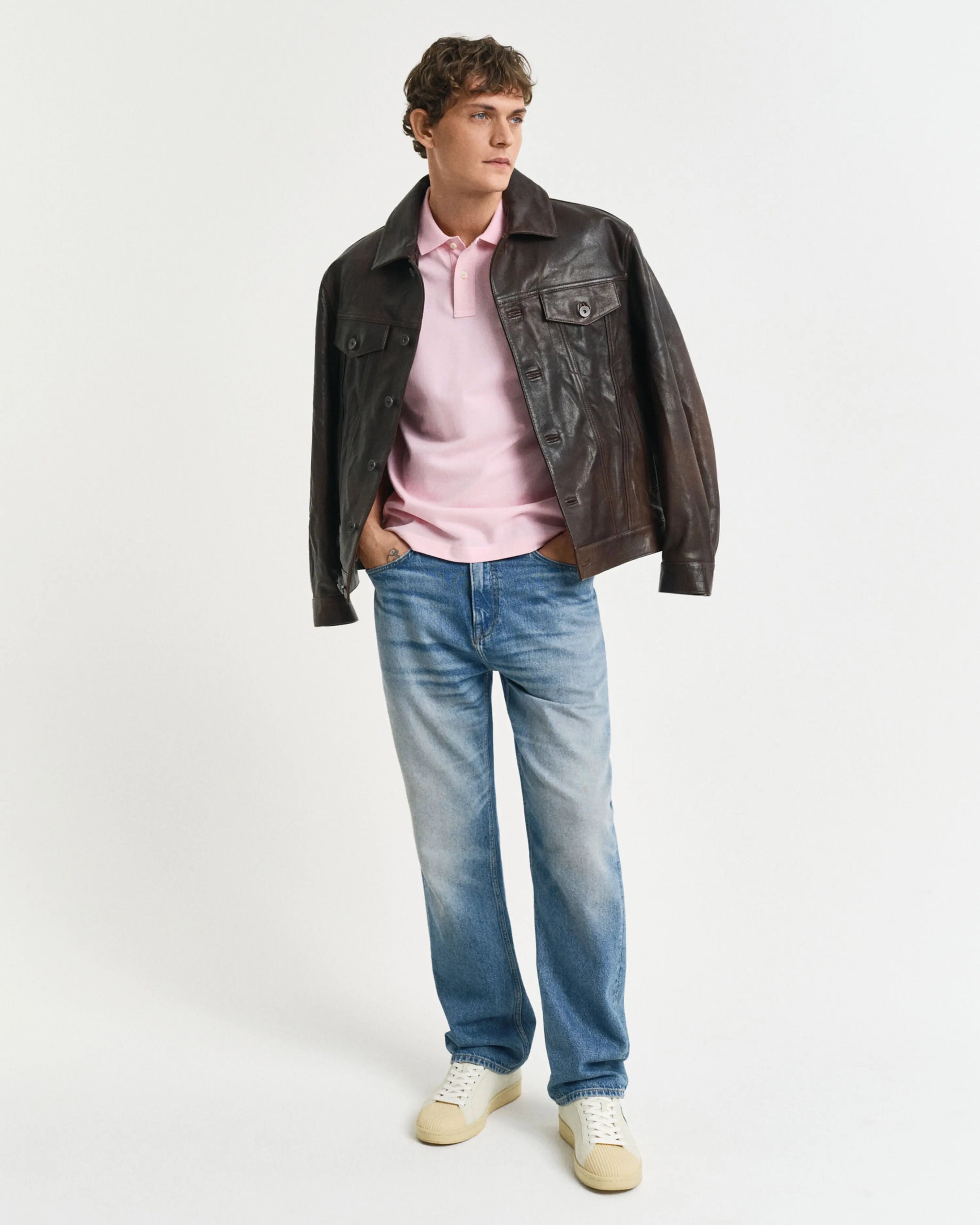 Μπλούζα Πόλο Πικέ Shield Σε Κανονική Γραμμή GANT