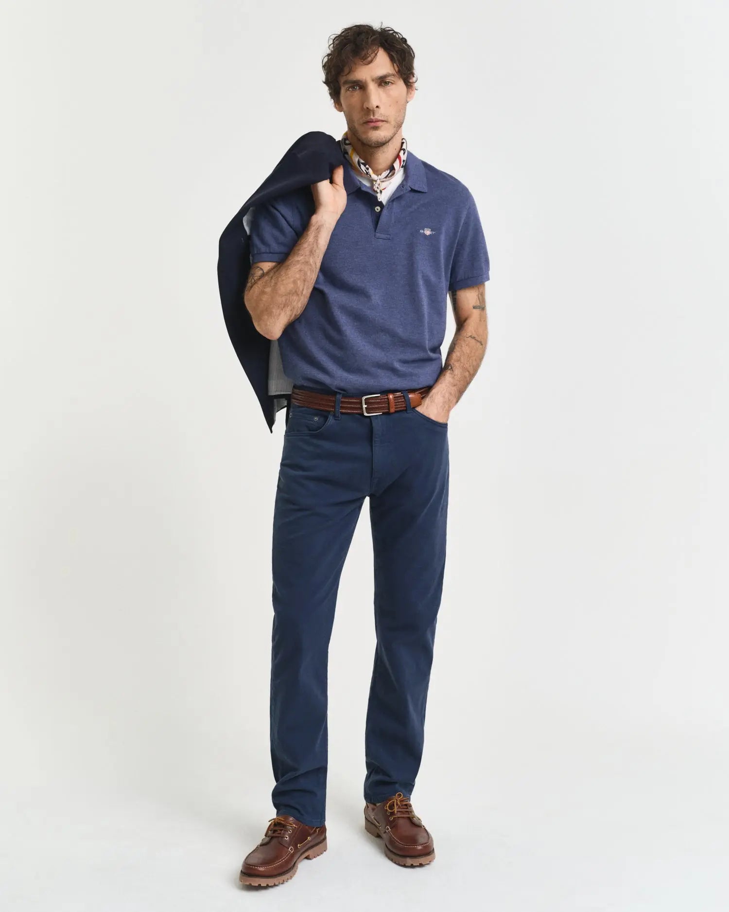 Μπλούζα Πόλο Πικέ Shield Σε Κανονική Γραμμή GANT