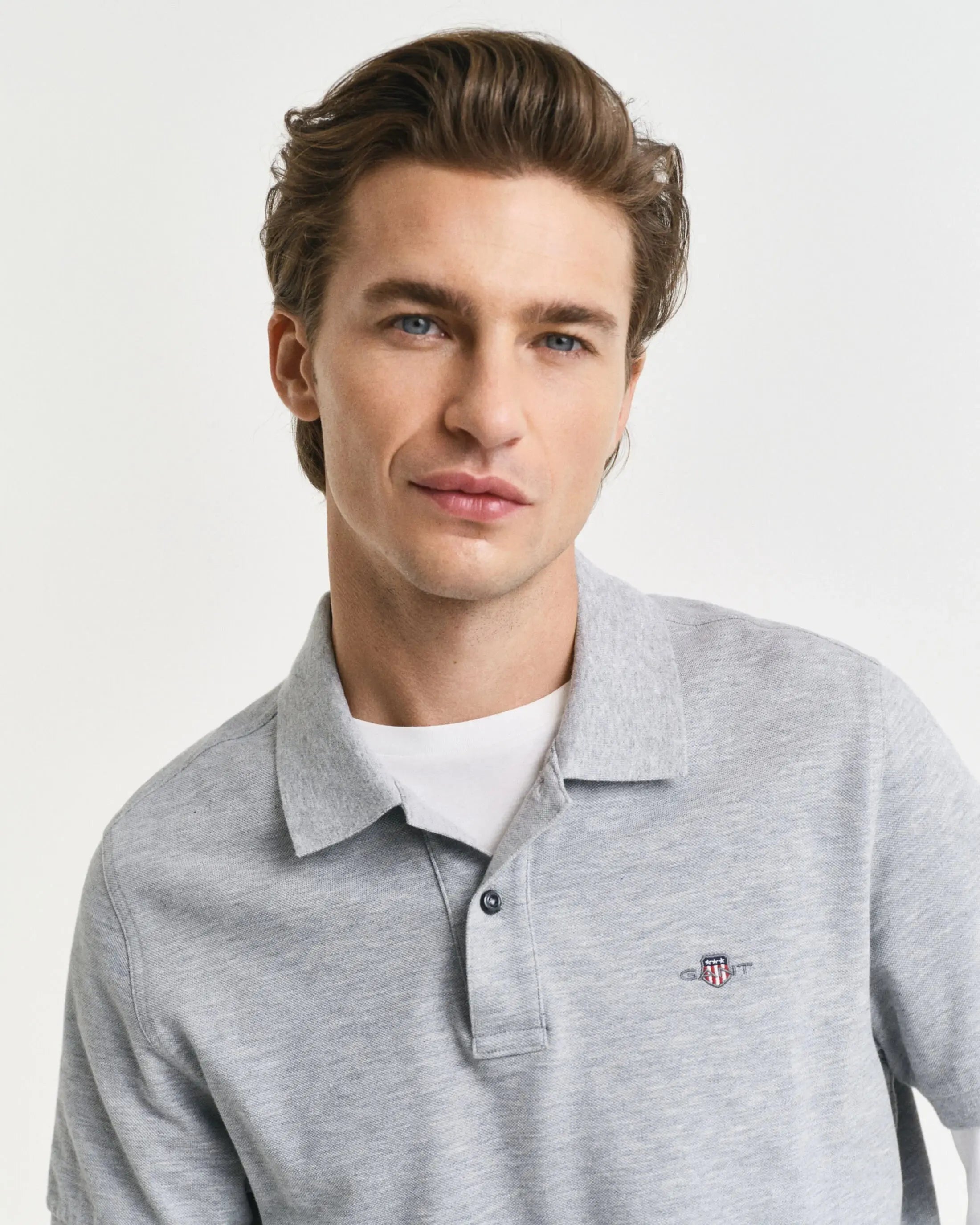 Μπλούζα Πόλο Πικέ Shield Σε Κανονική Γραμμή GANT