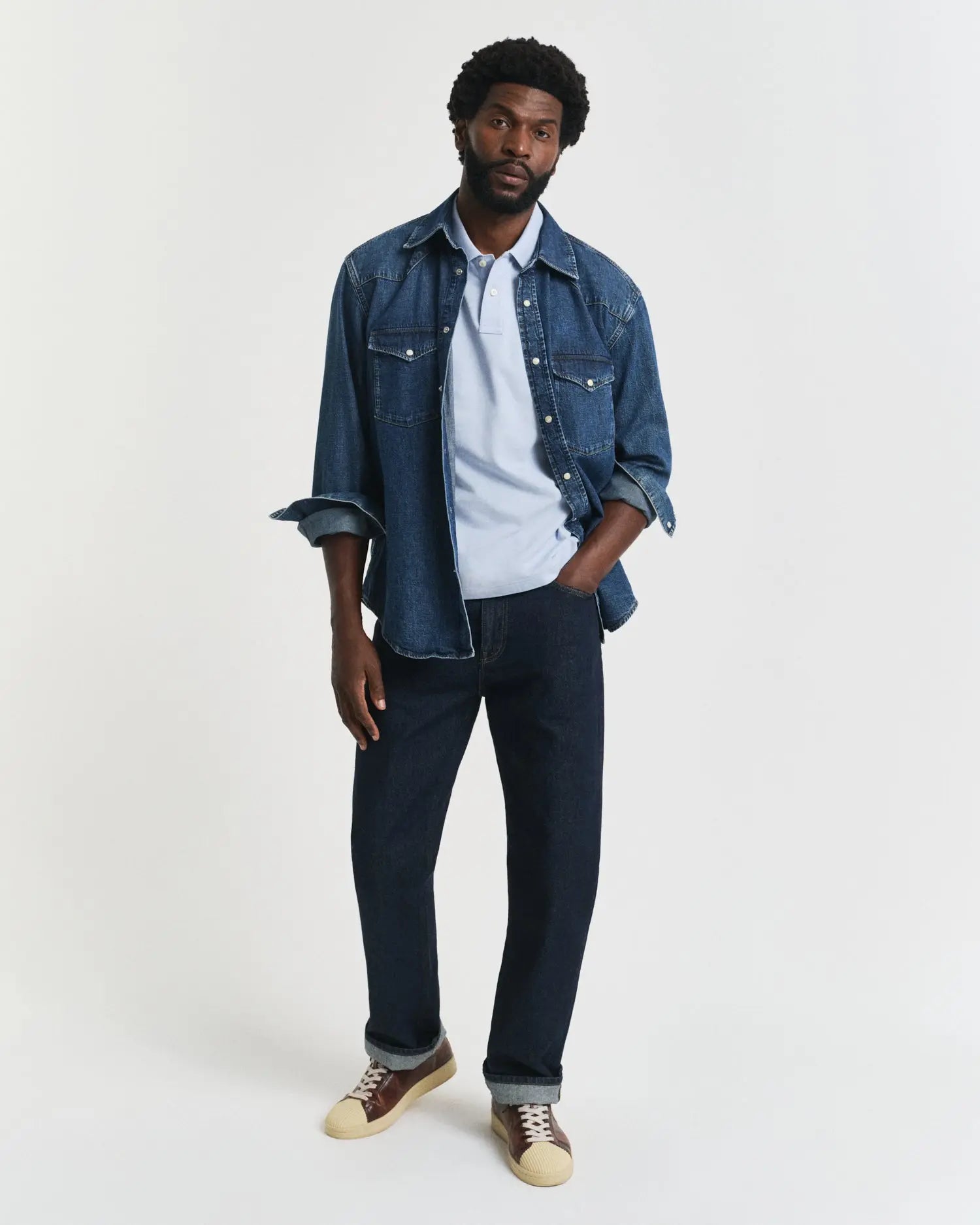 Μπλούζα Πόλο Πικέ Shield Σε Κανονική Γραμμή GANT