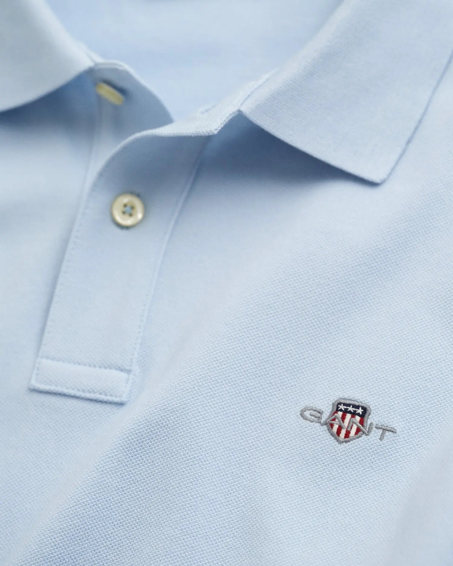 Μπλούζα Πόλο Πικέ Shield Σε Κανονική Γραμμή GANT