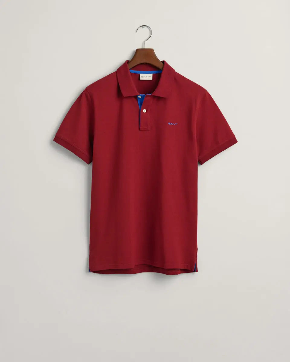 Μπλούζα Πόλο Piqué Με Χρωματική Αντίθεση GANT