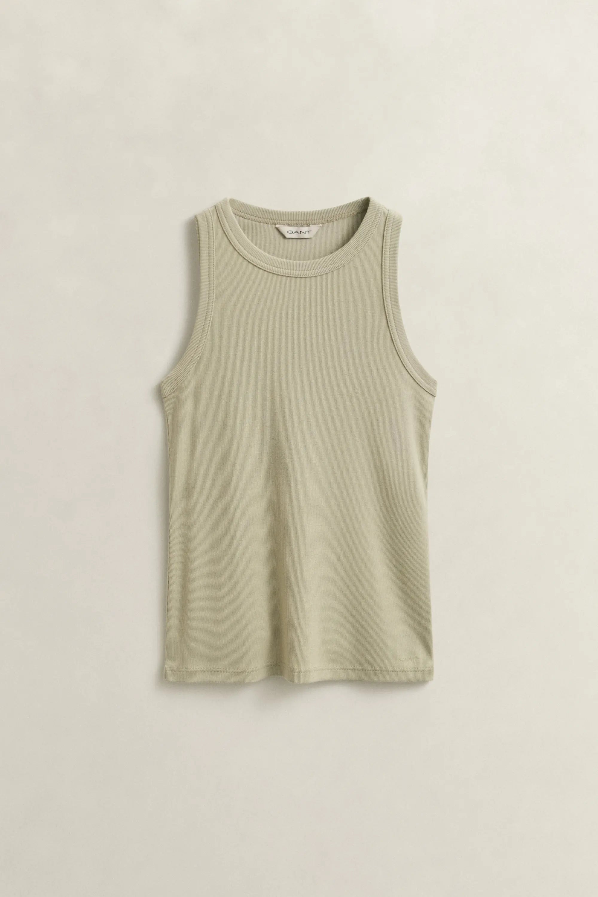 Μπλούζα Tank Top Ριμπ Με Ψήλη Λαιμόκοψη GANT