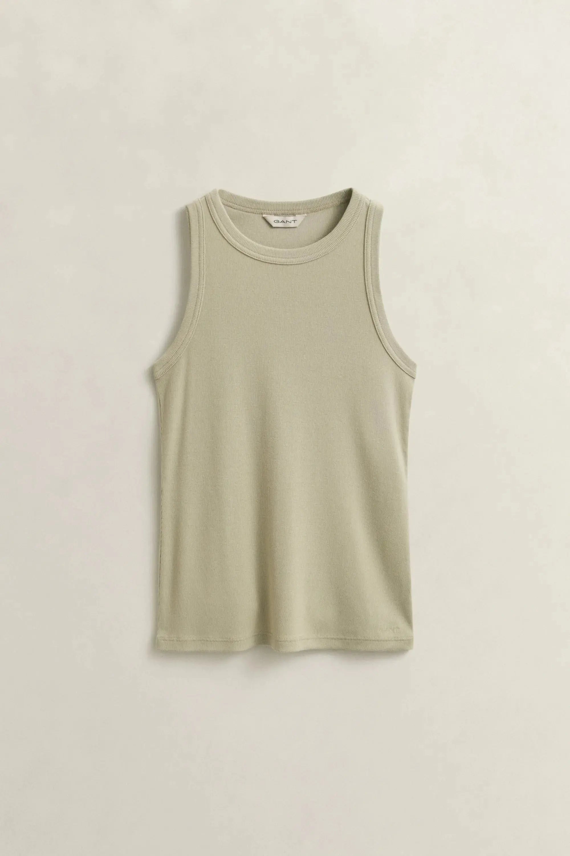 Μπλούζα Tank Top Ριμπ Με Ψήλη Λαιμόκοψη GANT