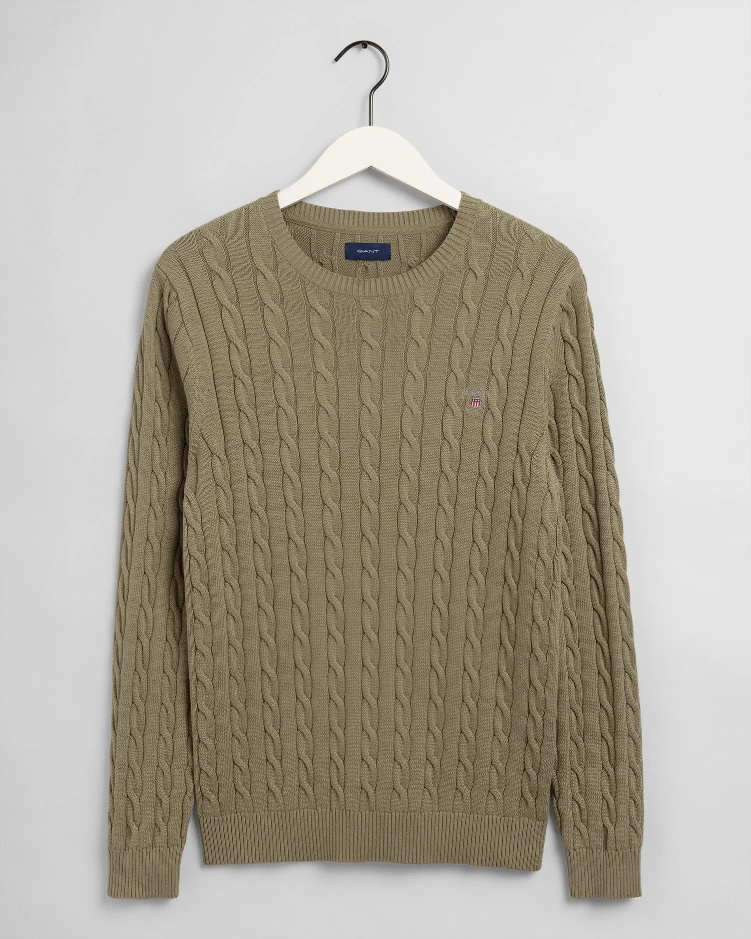 Πουλόβερ Με Λαιμόκοψη Από Βαμβάκι (Outlet) GANT