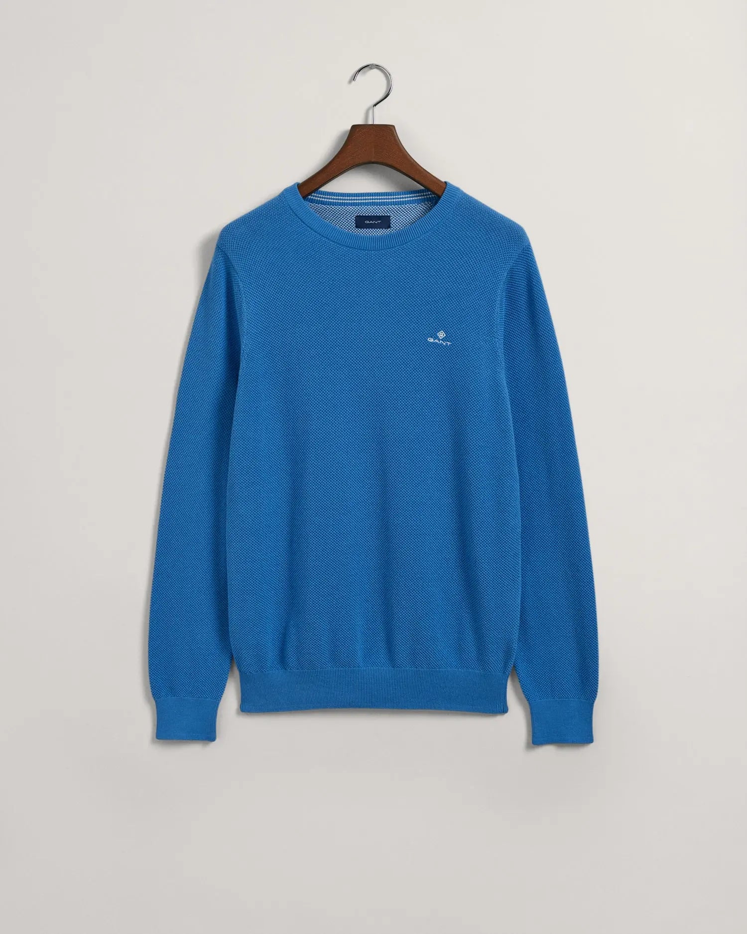 Πουλόβερ Πικέ Από Βαμβάκι Με Λαιμόκοψη (Outlet) GANT