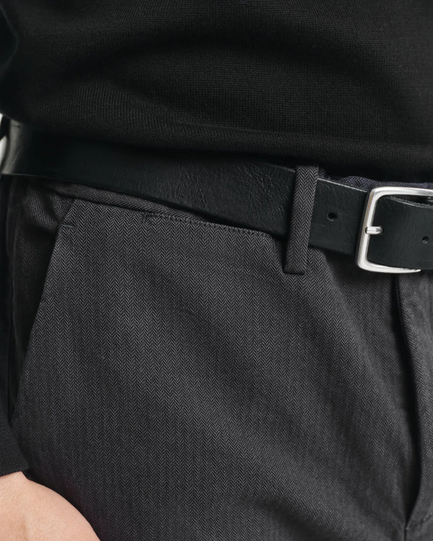 Παντελόνι Herringbone Βαμβακερό Σε Στενή Γραμμή (L36) GANT