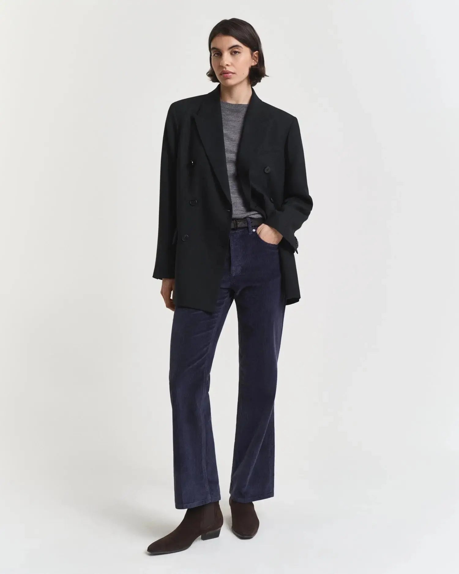 Παντελόνι Τζιν Flared Κοτλέ GANT