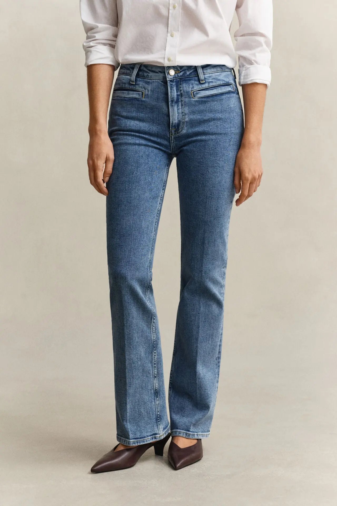 Παντελόνι Τζιν Καμπάνα Με Μονόγραμμα GANT