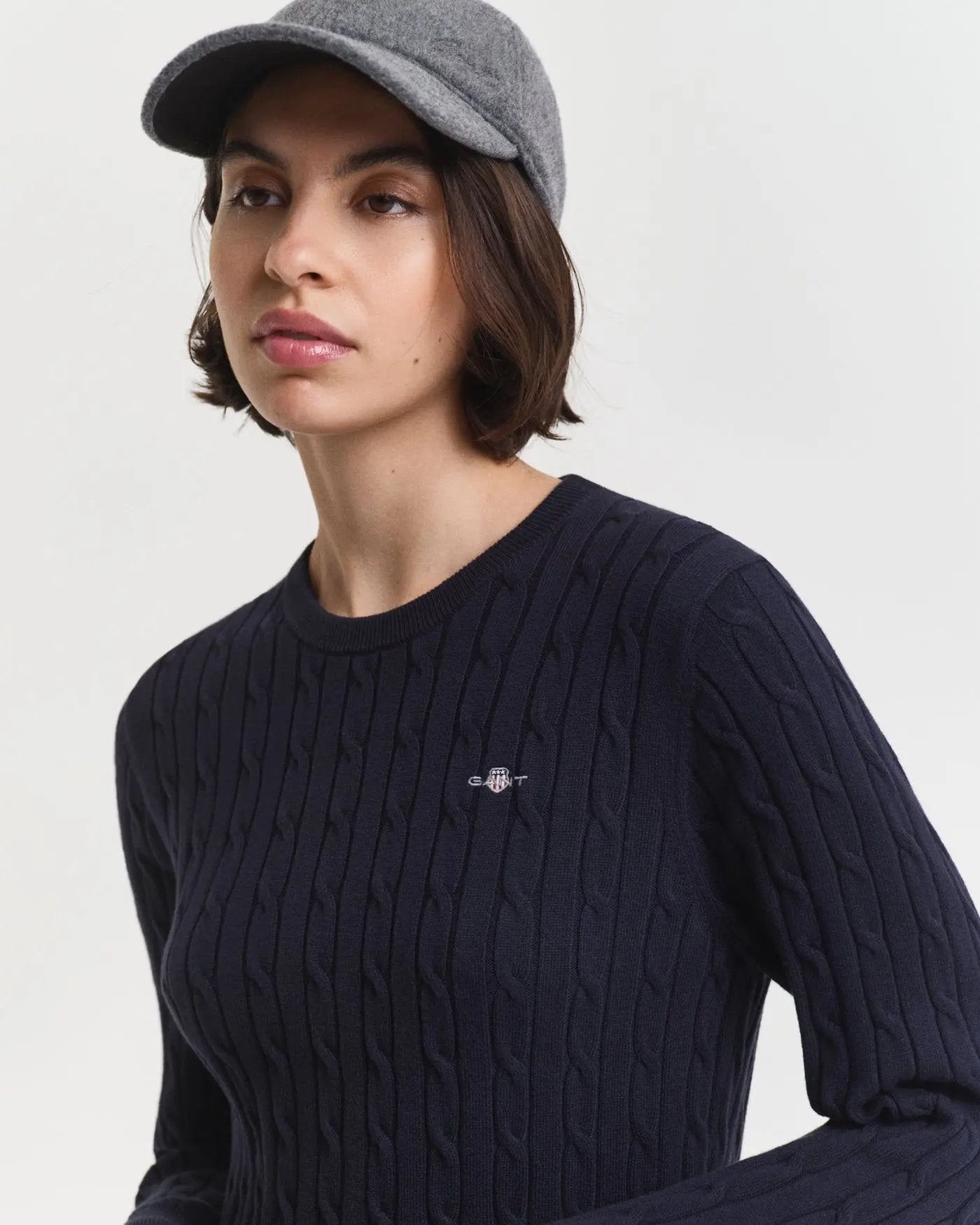 Πλεκτό Φόρεμα Από Μαλακό Βαμβάκι Με Κεντημένο Λογότυπο GANT