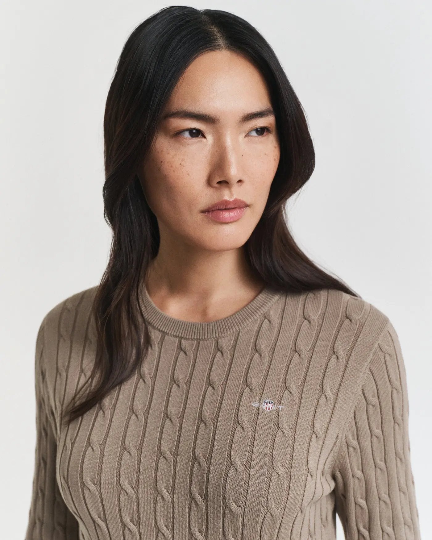 Πλεκτό Φόρεμα Από Μαλακό Βαμβάκι Με Κεντημένο Λογότυπο GANT