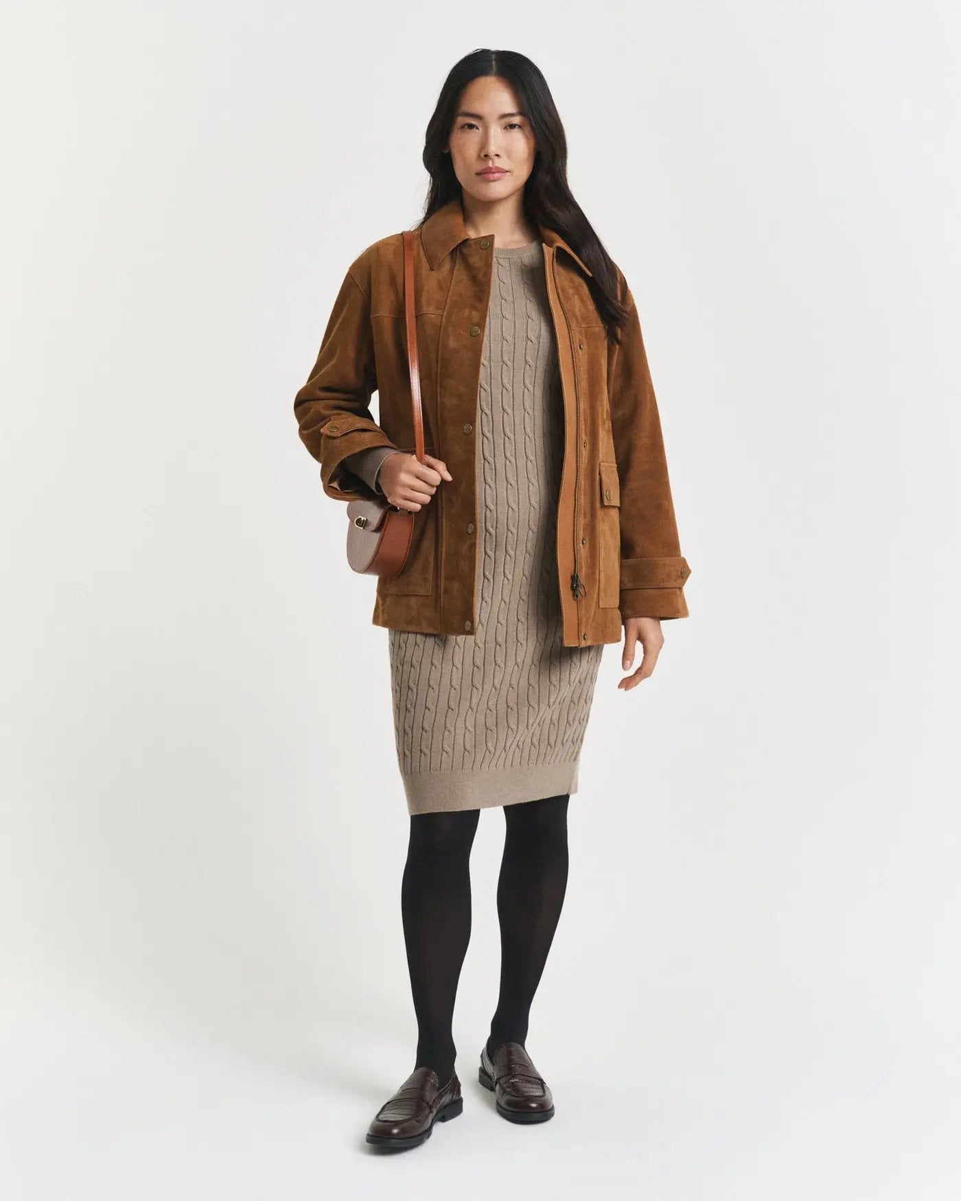 Πλεκτό Φόρεμα Από Μαλακό Βαμβάκι Με Κεντημένο Λογότυπο GANT