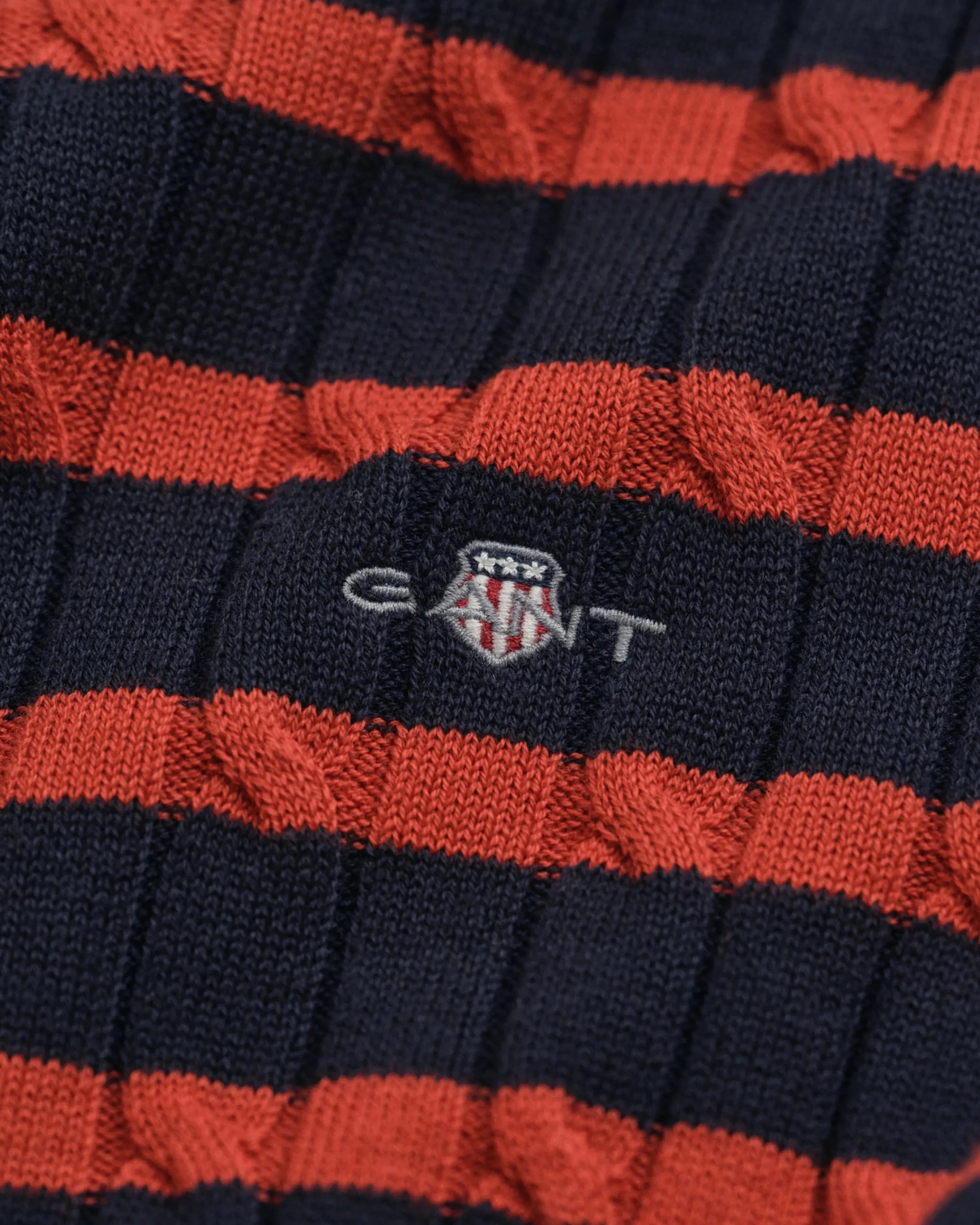 Πλεκτό Πουλόβερ Cable Knit Με Ριγέ Σχέδιο GANT