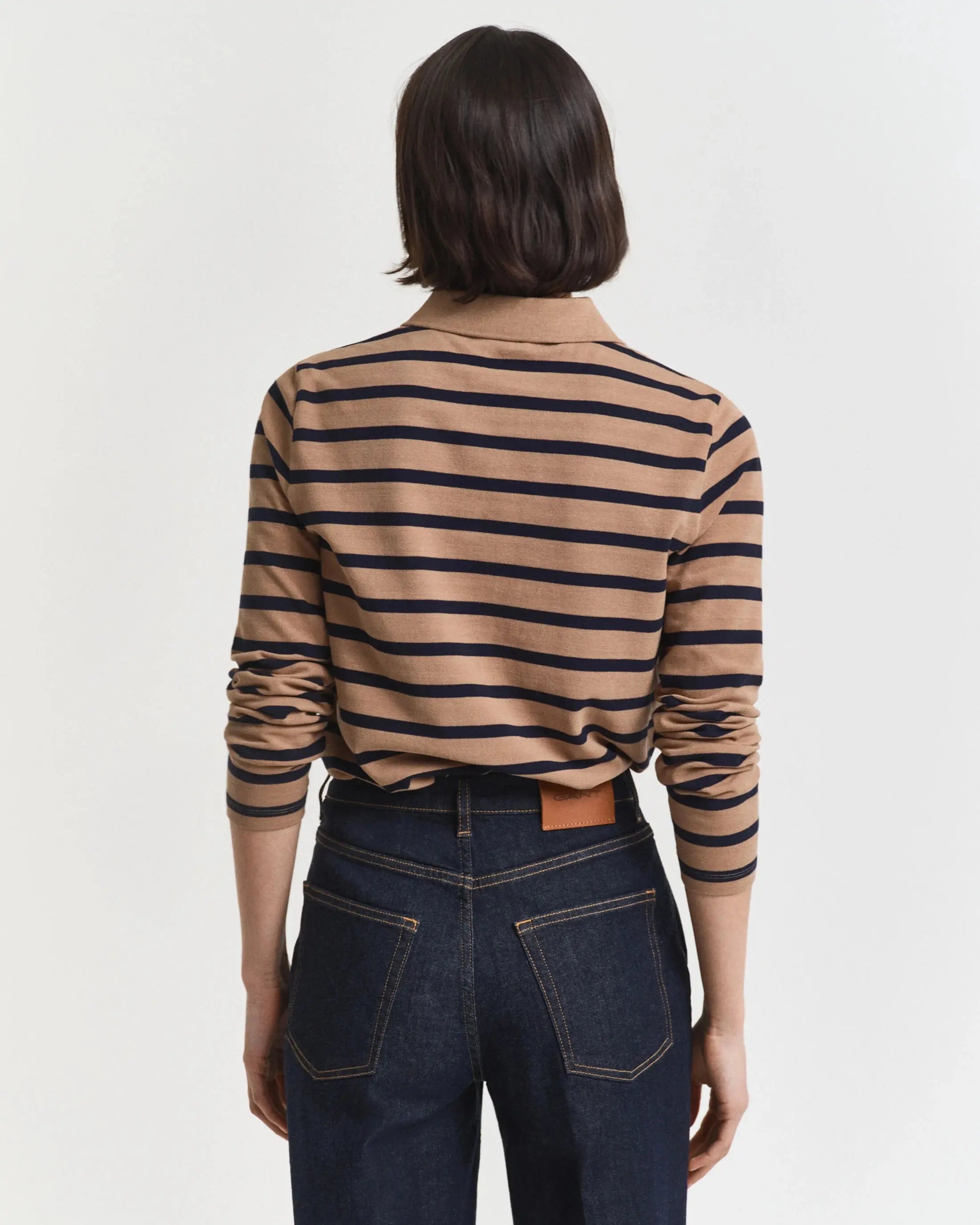 Πόλο Μπλούζα Μακρυμάνικη Με Ρίγες Μπρετόν GANT