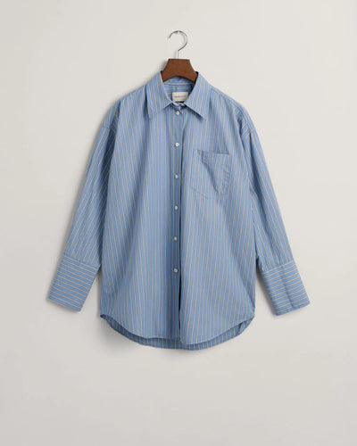Πουκάμισο Poplin Ριγέ Oversized Με Ψηλές Μανσέτες (Outlet) GANT