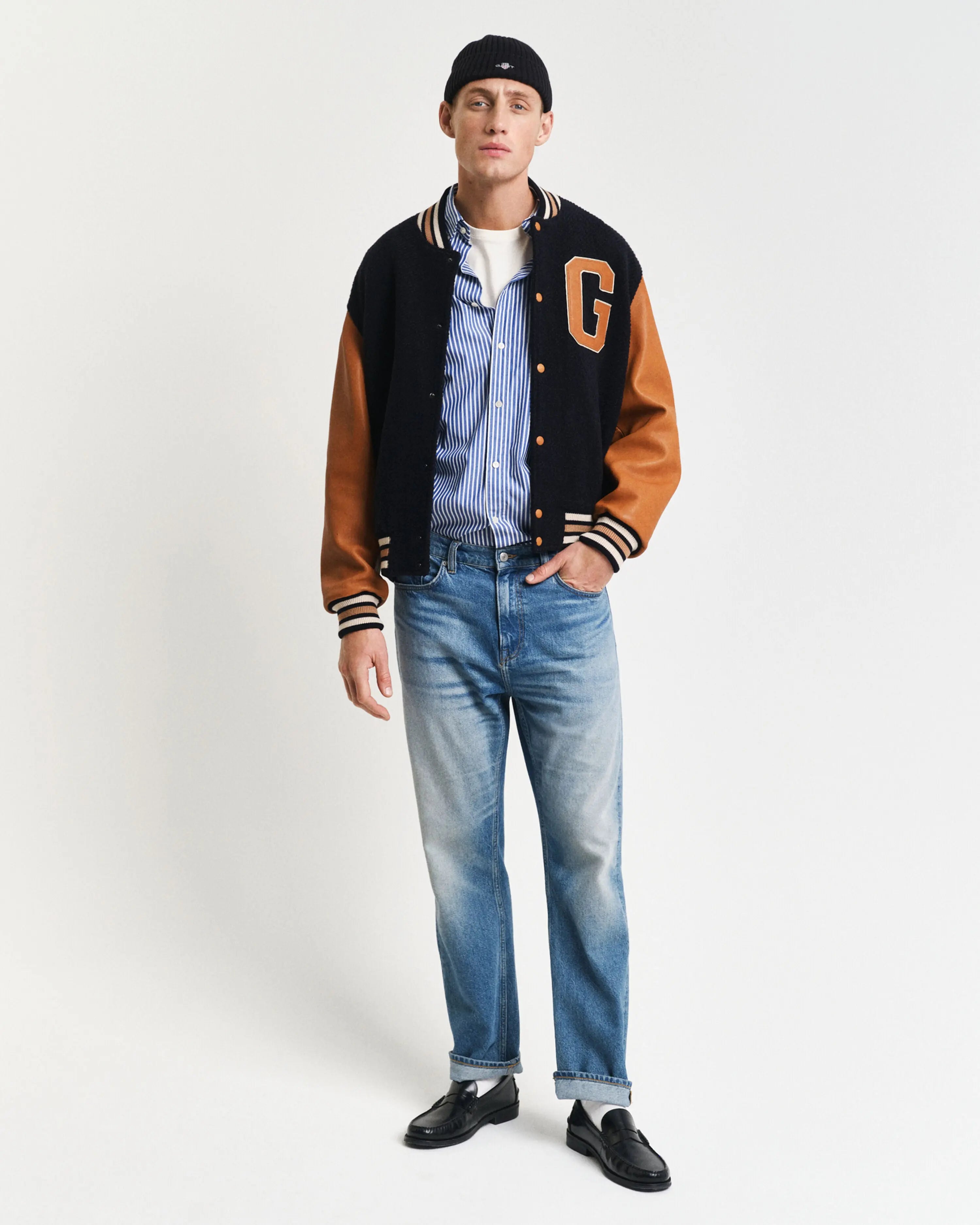 Πουκάμισο Ριγέ Poplin Σε Κανονική Γραμμή GANT