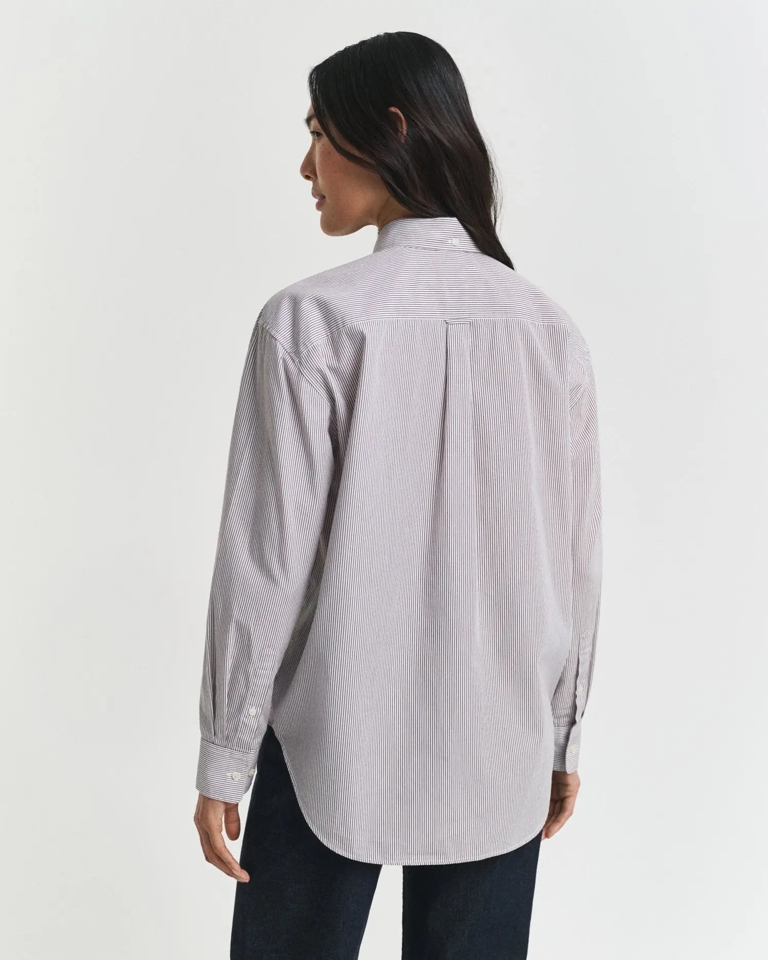 Πουκάμισο Από Ποπλίνα Με Ρίγες Σε Χαλαρή Γραμμή GANT