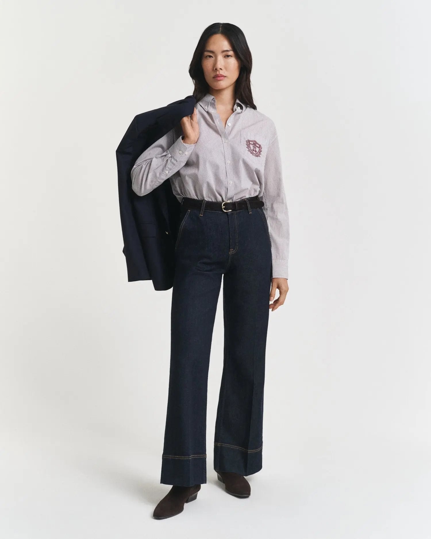 Πουκάμισο Από Ποπλίνα Με Ρίγες Σε Χαλαρή Γραμμή GANT