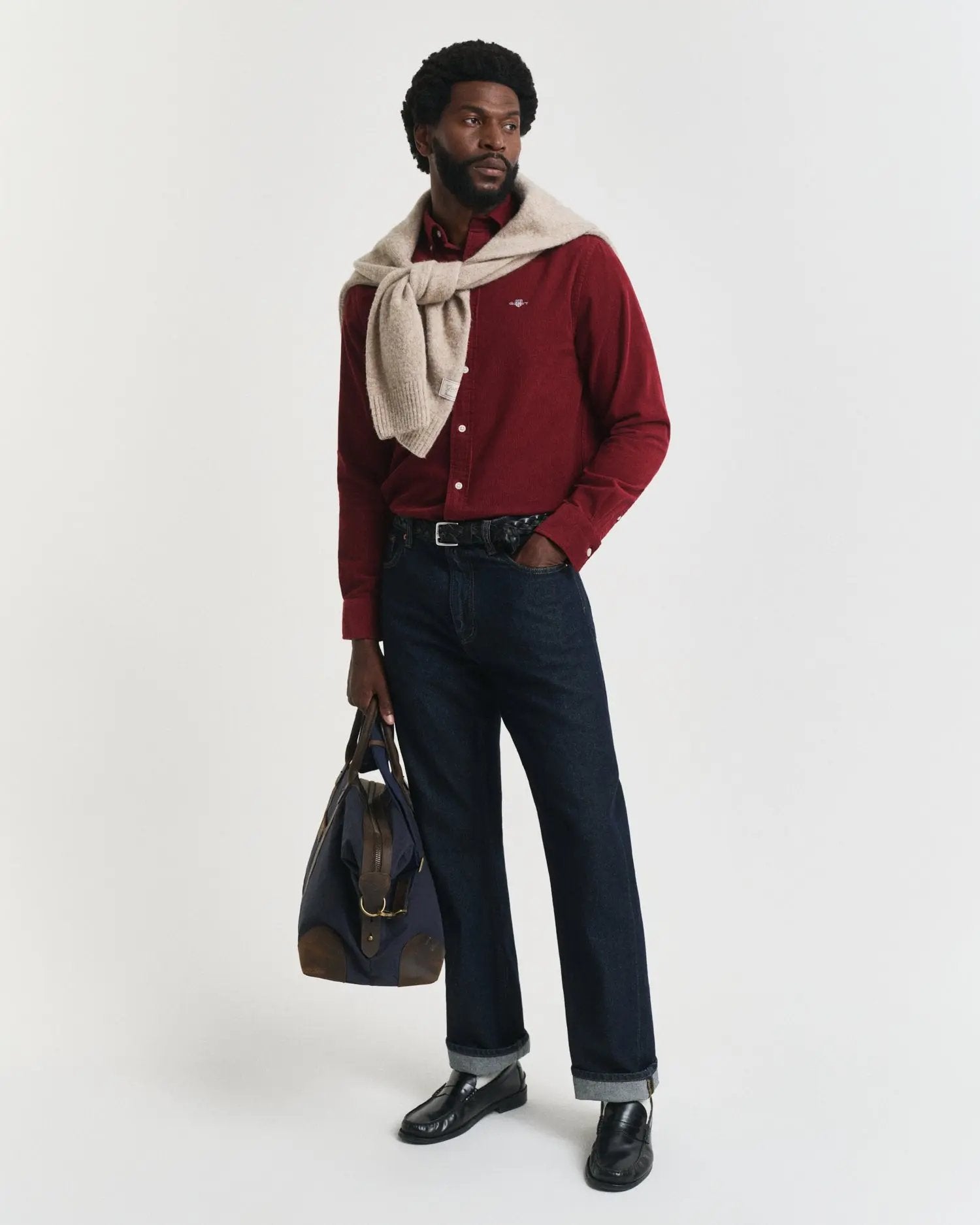 Πουκάμισο Βαμβακερό Κοτλέ Σε Κανονική Γραμμή GANT