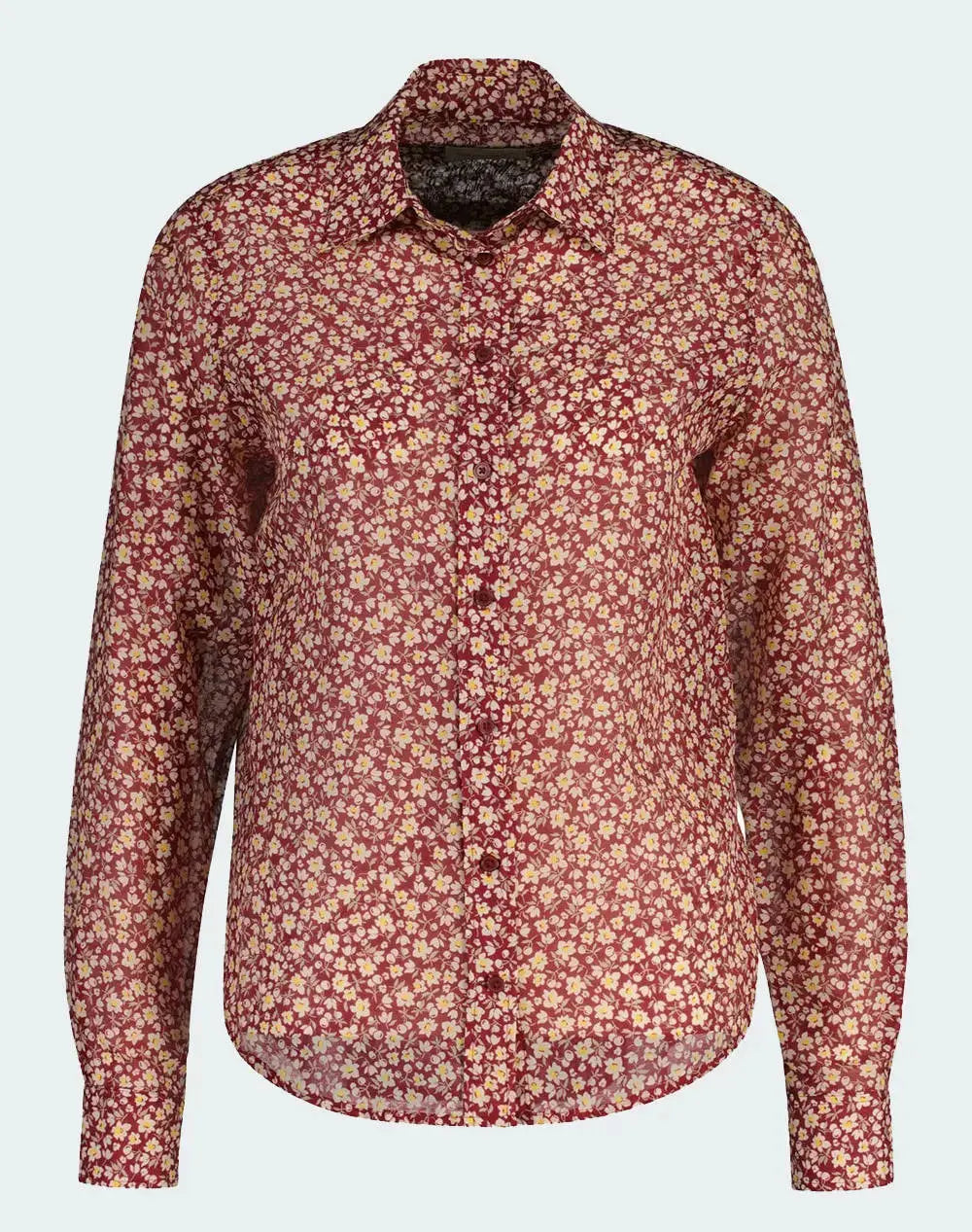 Πουκάμισο Βαμβακερό Μεταξωτό Με Μοτίβο Floral Σε Κανονική Γραμμή GANT