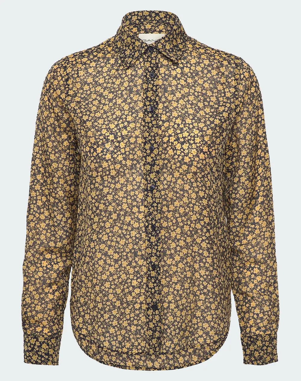 Πουκάμισο Βαμβακερό Μεταξωτό Με Μοτίβο Floral Σε Κανονική Γραμμή (Outlet) GANT