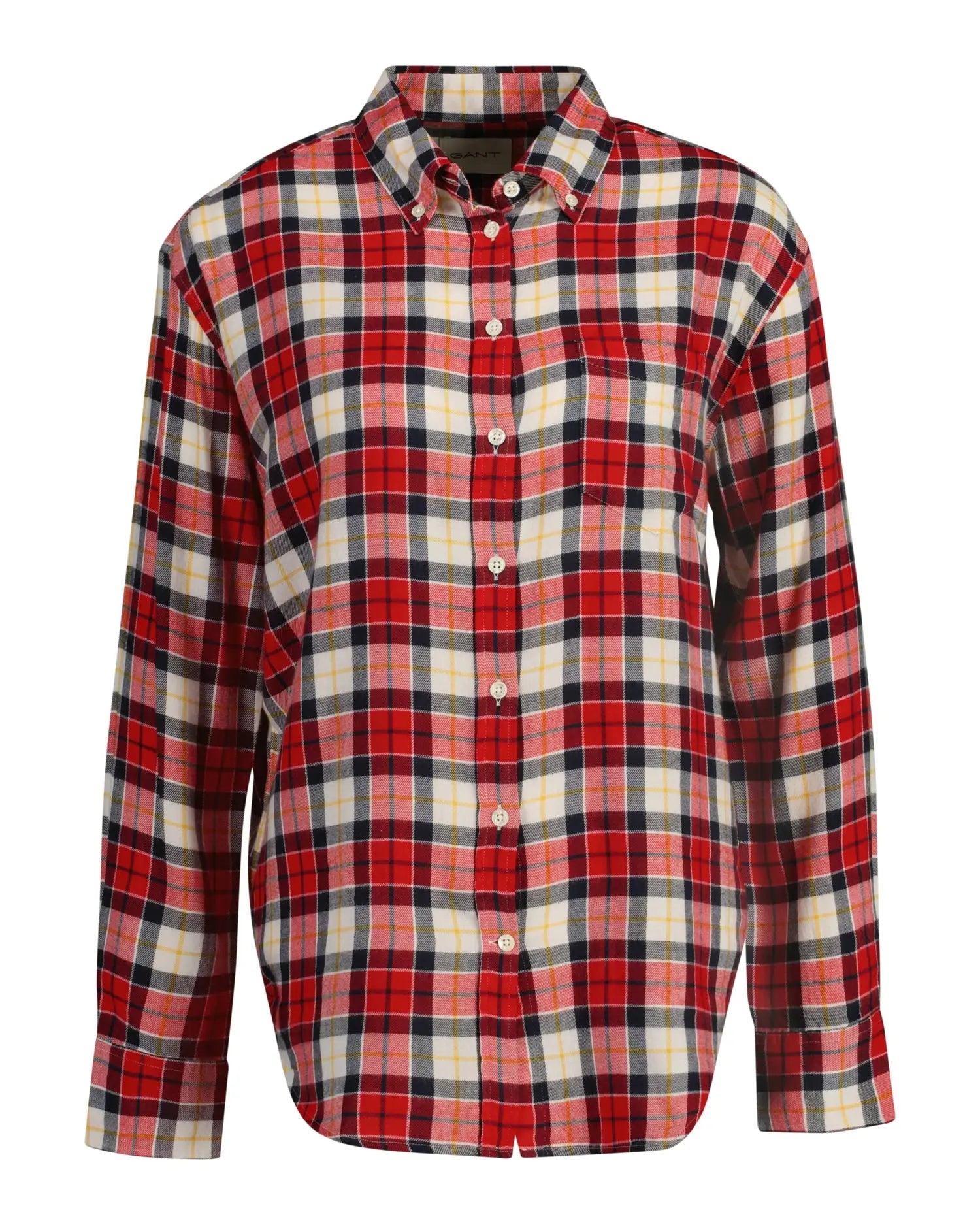 Πουκάμισο Καρό Από Φανέλα Σε Χαλαρή Γραμμή (Outlet)