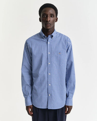 Πουκάμισο Καρό Gingham Poplin Σε Κανονική Γραμμή GANT