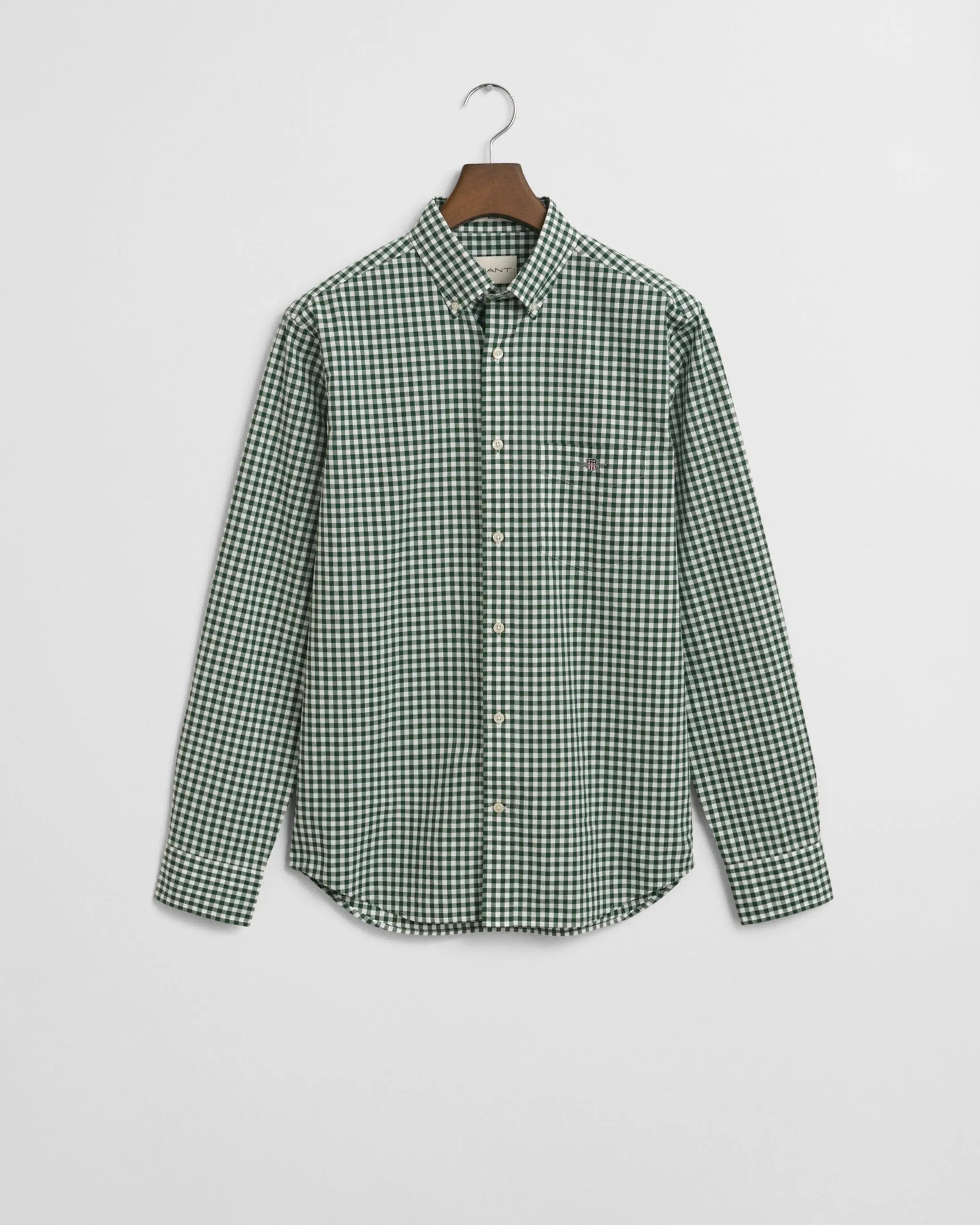 Πουκάμισο Καρό Gingham Poplin Σε Κανονική Γραμμή GANT