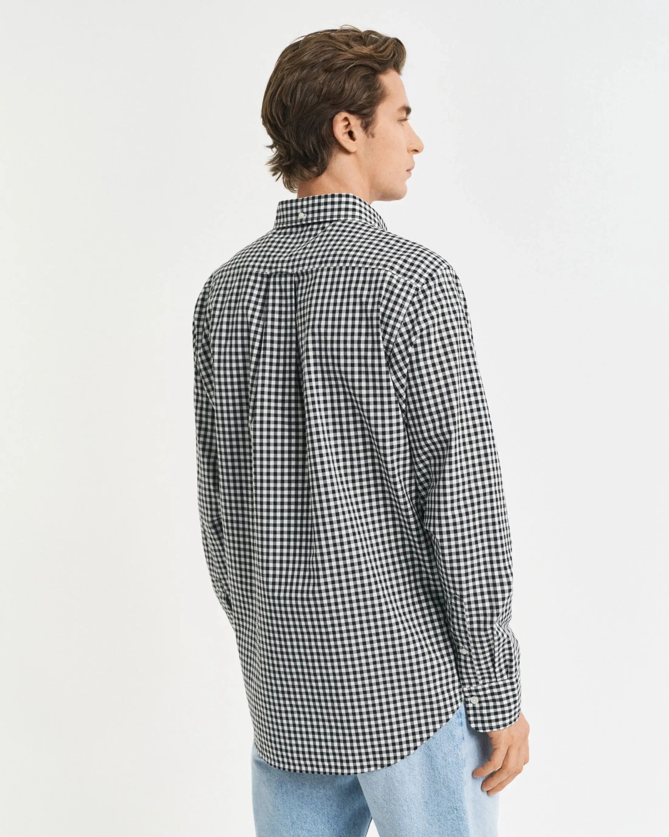 Πουκάμισο Καρό Gingham Poplin Σε Κανονική Γραμμή GANT