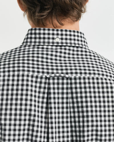 Πουκάμισο Καρό Gingham Poplin Σε Κανονική Γραμμή GANT