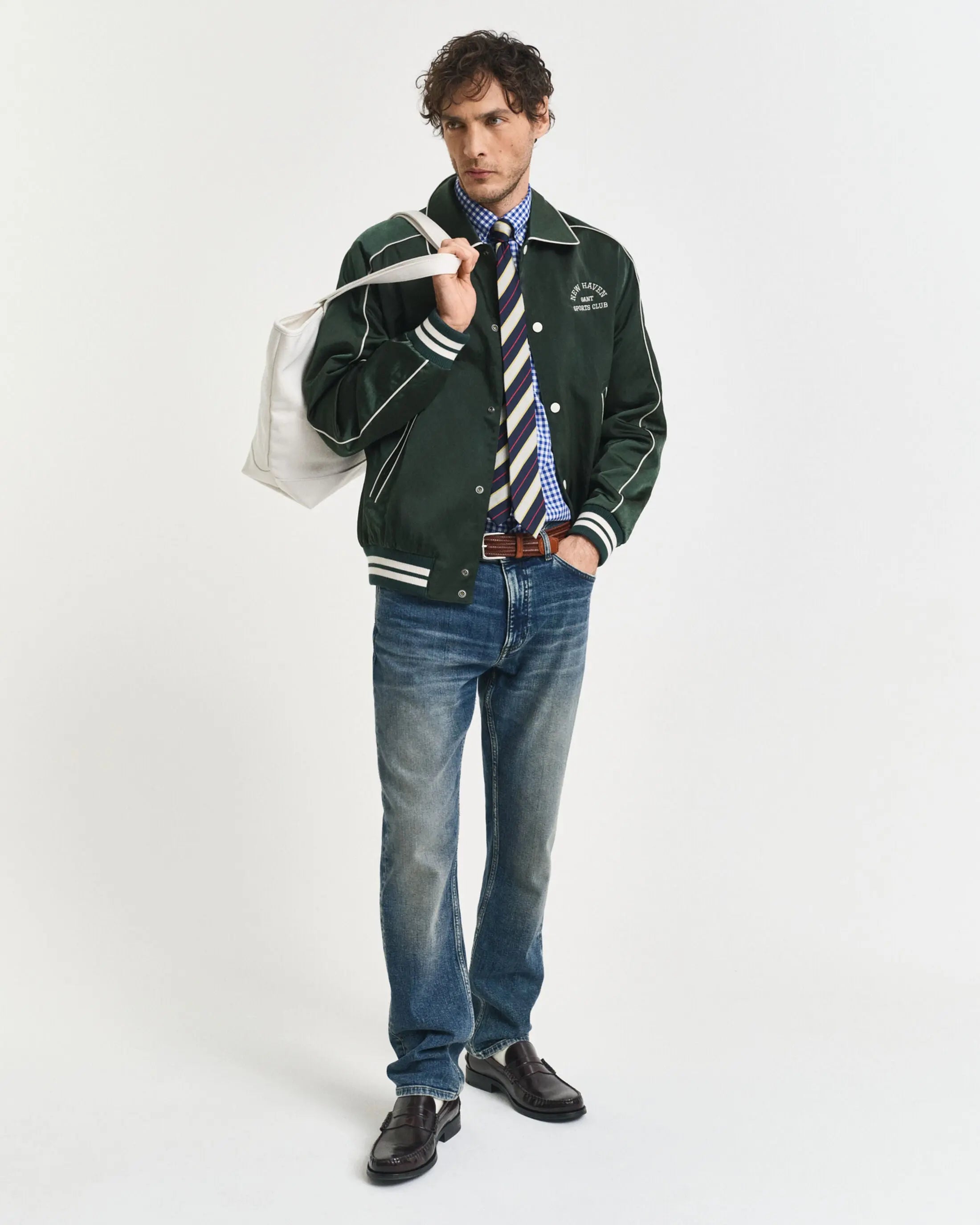 Πουκάμισο Καρό Gingham Poplin Σε Κανονική Γραμμή GANT