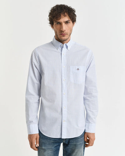 Πουκάμισο Καρό Gingham Poplin Σε Κανονική Γραμμή GANT