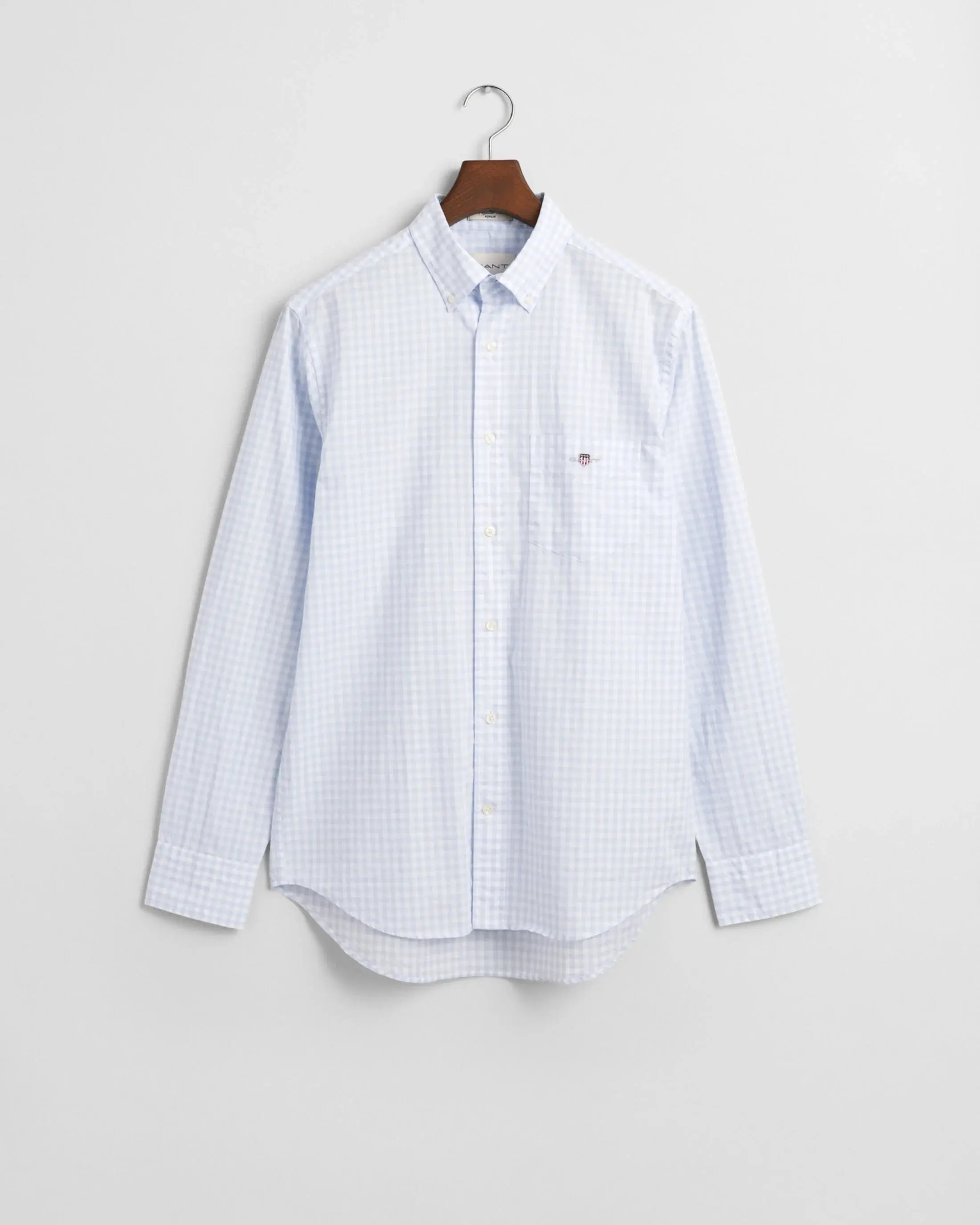 Πουκάμισο Καρό Gingham Poplin Σε Κανονική Γραμμή GANT
