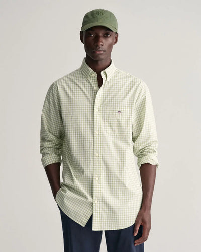 Πουκάμισο Καρό Gingham Poplin Σε Κανονική Γραμμή GANT