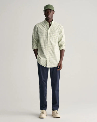 Πουκάμισο Καρό Gingham Poplin Σε Κανονική Γραμμή GANT