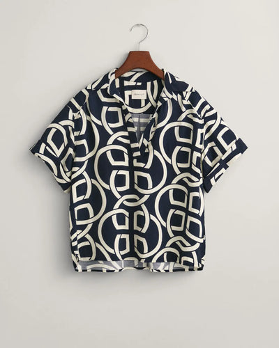 Πουκάμισο Με Μοτίβο Monogram Σε Χαλαρή Γραμμή (Outlet) GANT