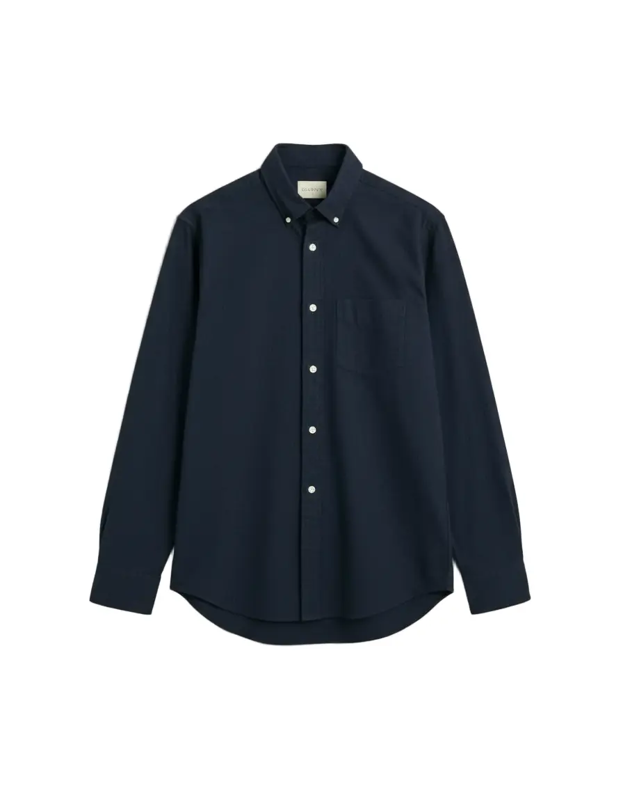 Πουκάμισο Melange Από Φανέλα Σε Κανονική Γραμμή (Outlet) GANT