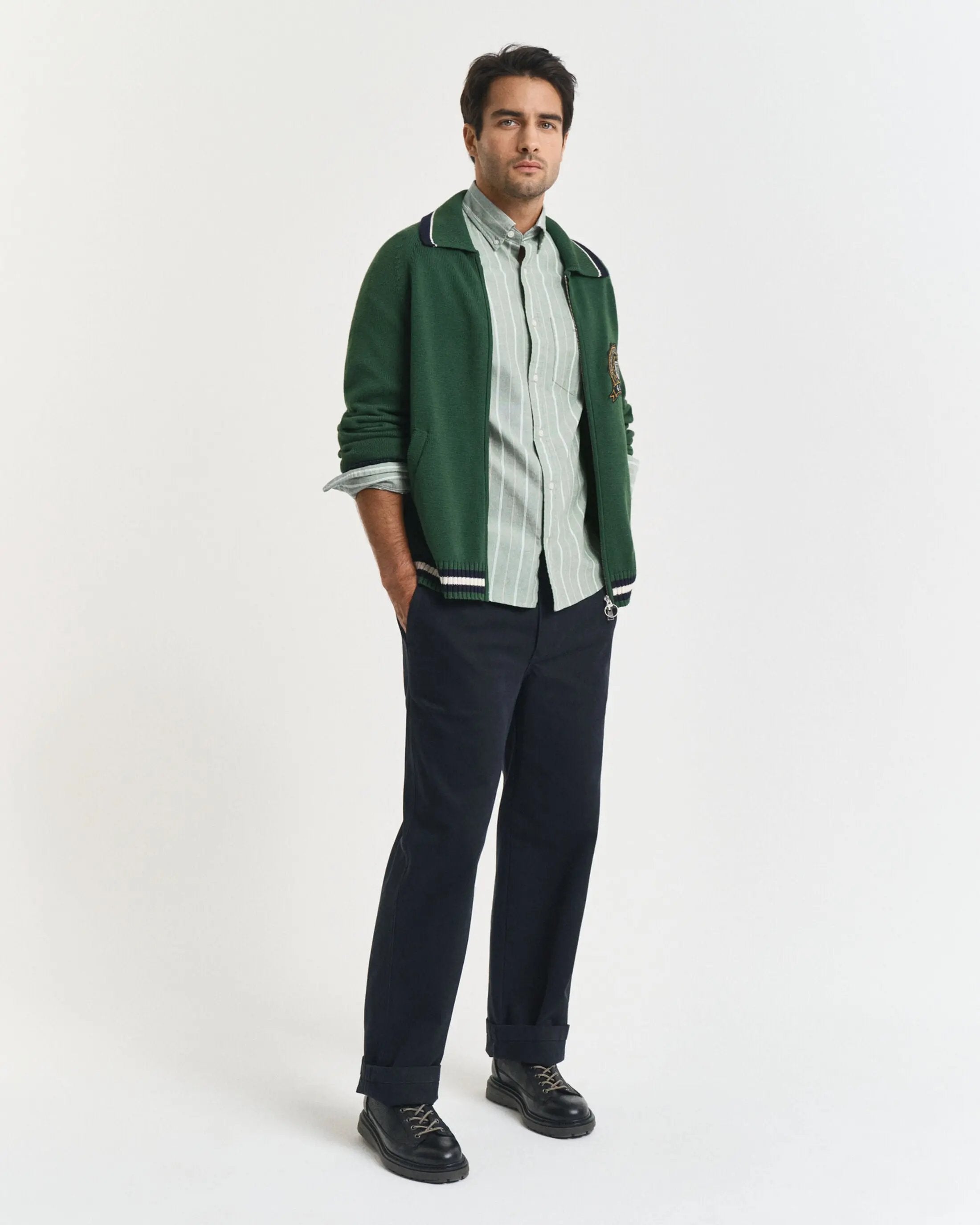 Πουκάμισο Oxford Ριγέ σε Κανονική Γραμμή GANT