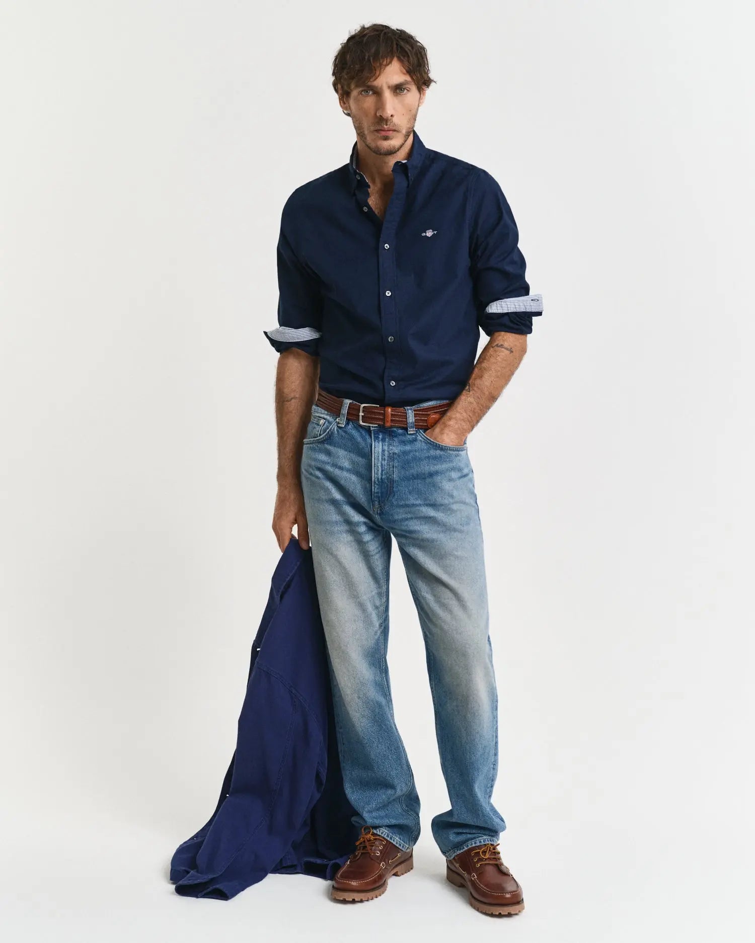 Πουκάμισο Oxford Stretch Σε Στενή Γραμμή GANT