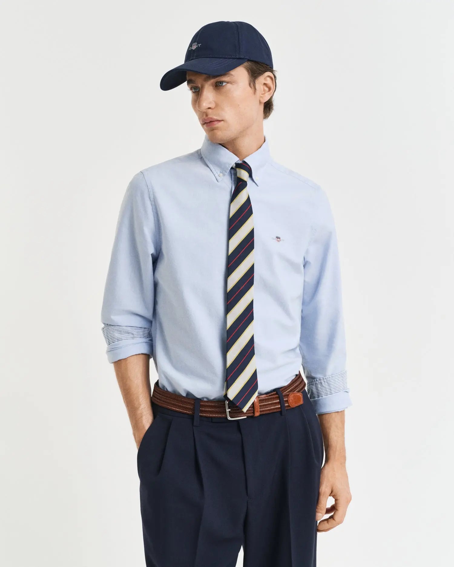 Πουκάμισο Oxford Stretch Σε Στενή Γραμμή GANT