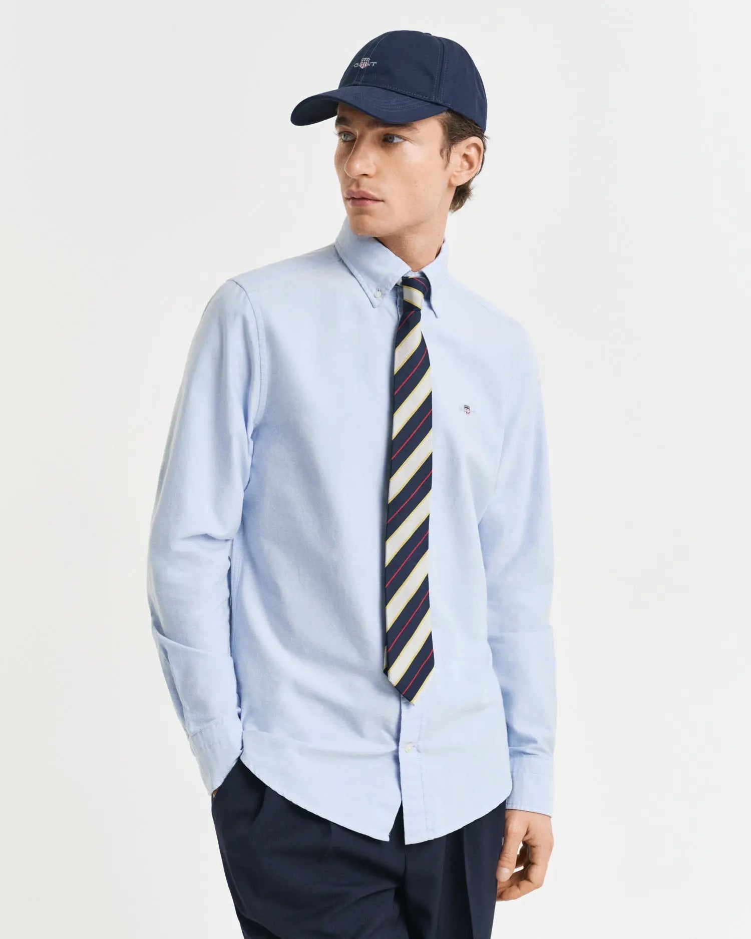 Πουκάμισο Oxford Stretch Σε Στενή Γραμμή GANT