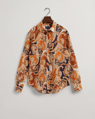 Πουκάμισο Paisley Cotton Silk Σε Κανονική Γραμμή (Outlet) GANT